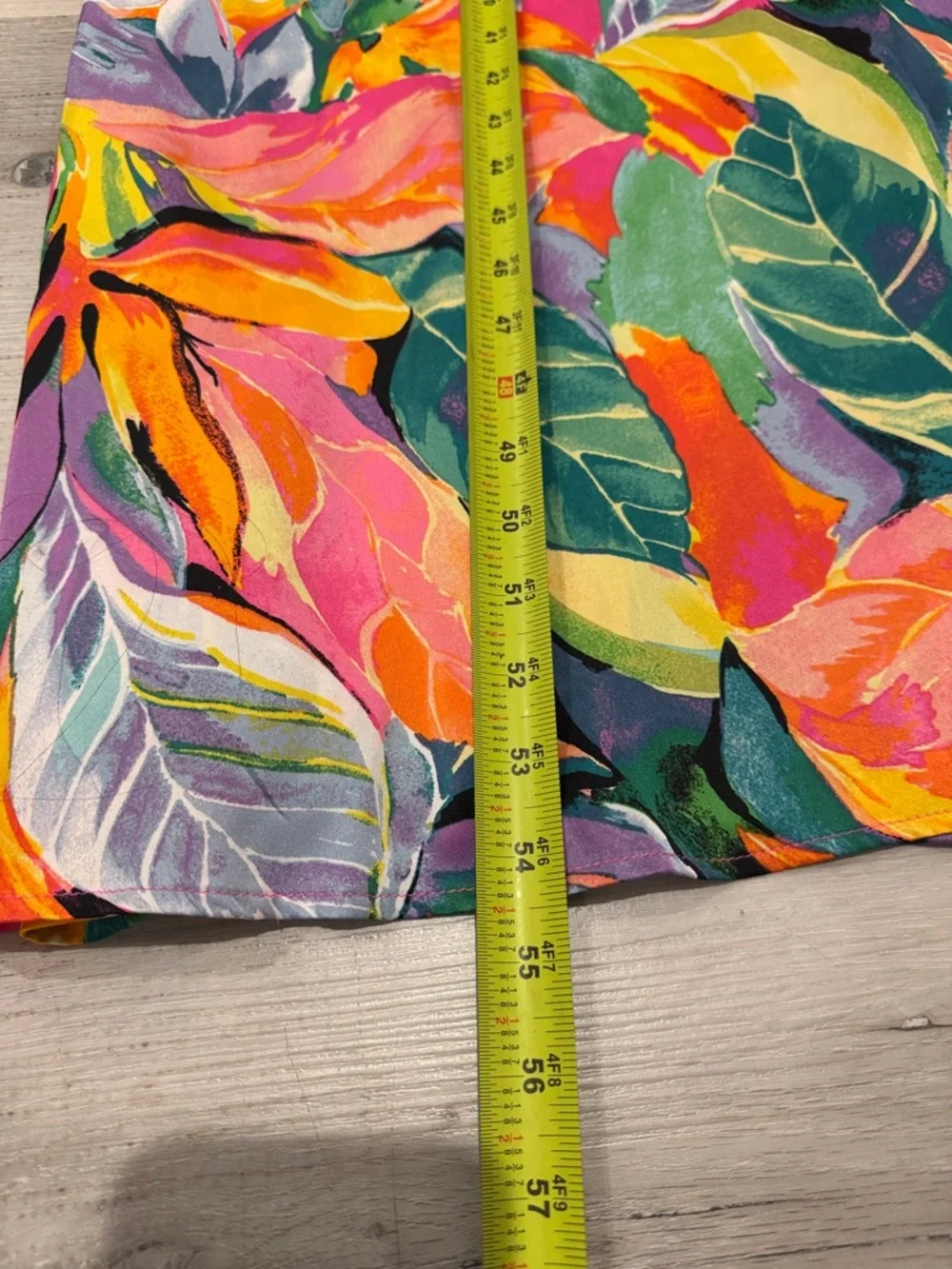 Nicole Miller Tropical Slip Maxi Dress in Pink, Orange, Yellow, Green, Blue - Picture 11 of 11